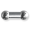 Internally Threaded Large 00 Gauge Stainless Steel Barbell 5/8in Long