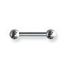 Internally Threaded 10 Gauge Stainless Steel Barbell 5/8in Long