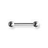 Internally Threaded 12 Gauge Stainless Steel Barbell 5/8in Long