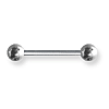 Internally Threaded 12 Gauge Stainless Steel Barbell 3/4in Long