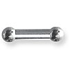 Internally Threaded 6 Gauge Stainless Steel Barbell 1/2in Long