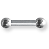 Internally Threaded 8 Gauge Stainless Steel Barbell 1/2in Long