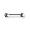 Internally Threaded 8 Gauge Stainless Steel Barbell 5/8in Long