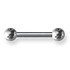 Externally Threaded Stainless Steel 10 Gauge Barbell 5/8in Long