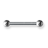 Externally Threaded Stainless Steel 10 Gauge Barbell 3/4in Long