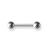 Externally Threaded Stainless Steel 12 Gauge Barbell 5/8in Long