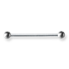 Externally Threaded Stainless Steel 14 Gauge Barbell 1 1/4in Long