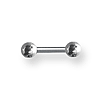 Externally Threaded Stainless Steel 14 Gauge Barbell 1/4in Long