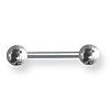 Externally Threaded Stainless Steel 14 Gauge Barbell 7/16in Long