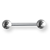 Externally Threaded Stainless Steel 14 Gauge Barbell 1/2in Long