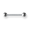 Externally Threaded Stainless Steel 16 Gauge Barbell 1/2in Long