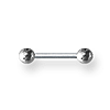 Externally Threaded 18 Gauge Stainless Steel Barbell 5/16in Long