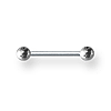 Externally Threaded 18 Gauge Stainless Steel Barbell 3/8in Long