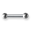 Externally Threaded Stainless Steel 8 Gauge Barbell 5/8in Long