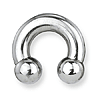 Stainless Steel Circular Barbell 2 Gauge 1/2in
