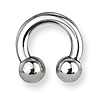 Stainless Steel Circular Barbell 4 Gauge 1/2in