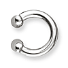Stainless Steel Circular Barbell 6 Gauge 1/2in