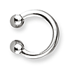Stainless Steel Circular Barbell 8 Gauge 5/8in