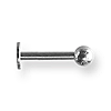 Stainless Steel Labret with 5/32in Ball 14 Gauge 3/8in
