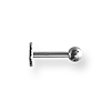 Stainless Steel Labret with 1/8in Ball 16 Gauge 1/4in