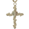 10k Black Hills Gold Cross Necklace