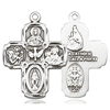 Sterling Silver 1in Five Way Medal