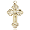 Gold Filled 7/8in IC XC NIKA Orthodox Cross