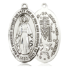 Sterling Silver 1 3/8in Miraculous Medal