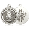Sterling Silver 1in Round Miraculous Medal