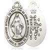 Sterling Silver 1 1/8in Miraculous Medal