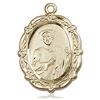 Gold Filled St Jude Wreath Medal 7/8in