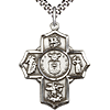 Sterling Silver Five Way US Air Force Medal & 24in Chain