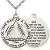 Sterling Silver Ladies' Recovery Coin Medal Necklace