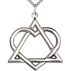 Sterling Silver Ladies' Adoption Symbol Necklace