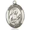 Sterling Silver Oval St Camillus Medal 1in