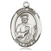 Sterling Silver Oval St Jude Medal 1in
