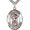 Sterling Silver San Miguel Medal & 24in Chain