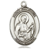 Sterling Silver Oval St Camillus Medal 3/4in