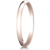 14kt Rose Gold 2mm Oval Wedding Band