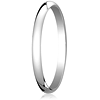14kt White Gold 2mm Oval Wedding Band