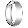 10kt White Gold 6mm Oval Wedding Band