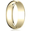 14kt Yellow Gold 6mm Oval Wedding Band