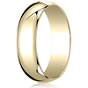 10kt Yellow Gold 6mm Oval Wedding Band