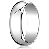 10kt White Gold 7mm Oval Wedding Band