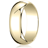 10kt Yellow Gold 7mm Oval Wedding Band