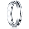 Cobalt Chrome 5mm Wedding Band with Step Down Edges