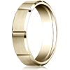 10kt Yellow Gold 6mm Satin Wedding Band with Panels