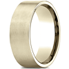 8mm 14kt Yellow Gold Flat Wedding Band with Satin Finish