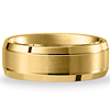 14kt Yellow Gold 8mm Satin Wedding Band with Beveled Edges