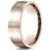 14kt Rose Gold 7.5mm Wedding Band with Satin Finish